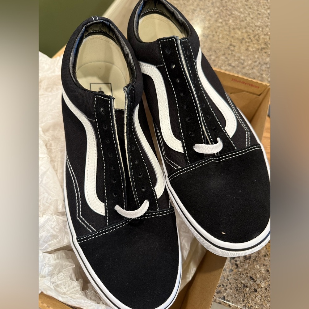 Vans Black and White Old Skool Sneakers